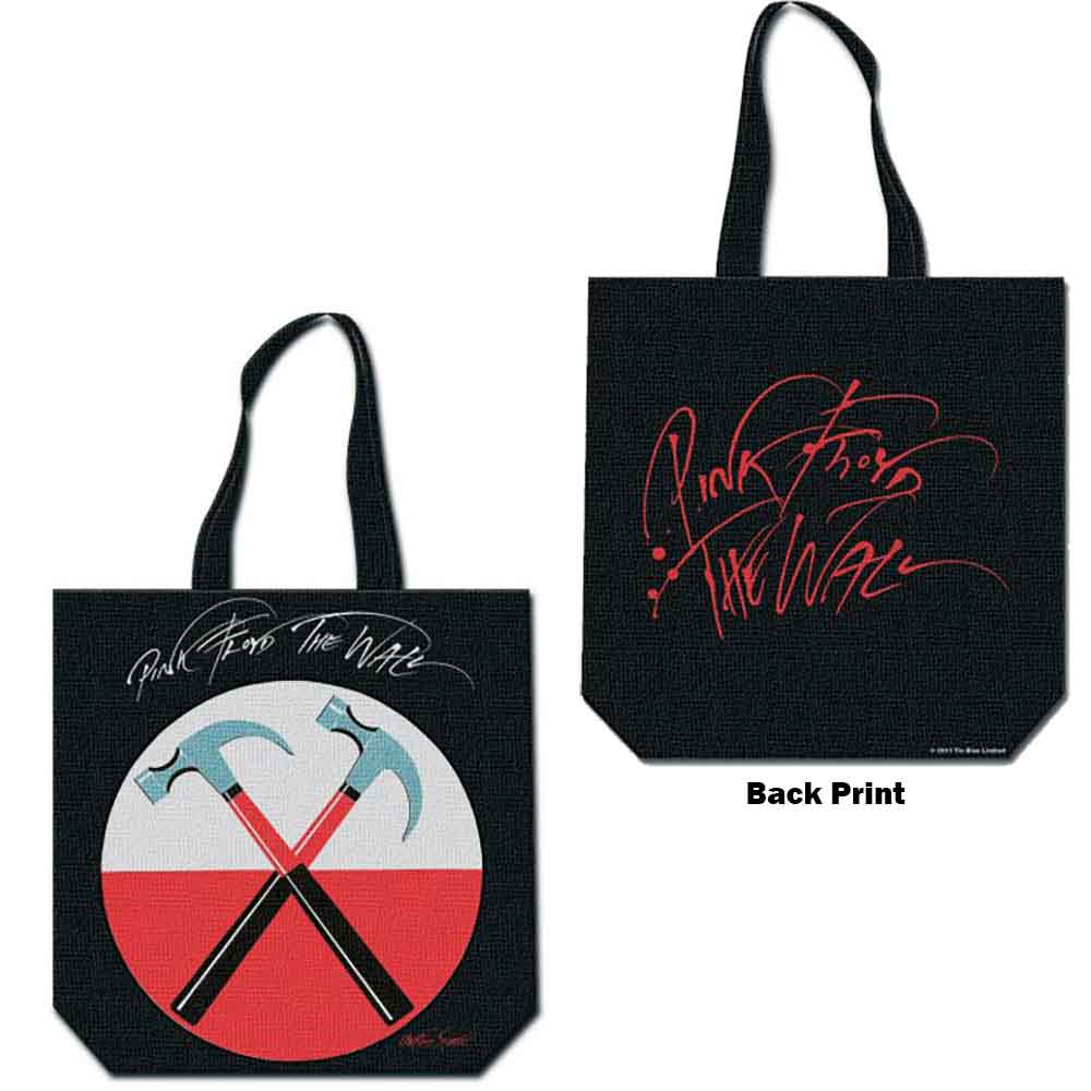 Pink Floyd Cotton Tote Bag: Hammers (Multicolour) (Back Print)