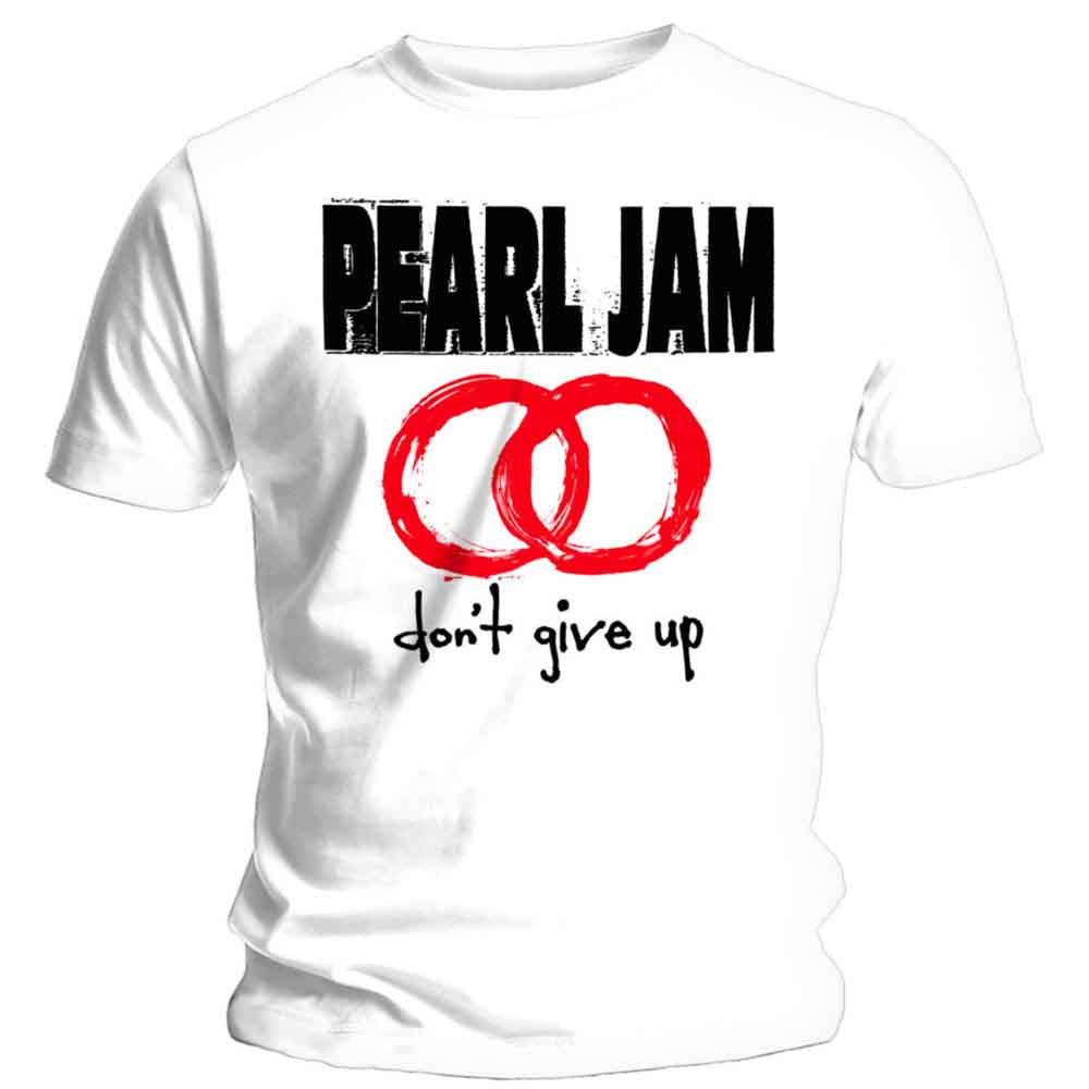 Pearl Jam Unisex T-Shirt: Don't Give Up (White)