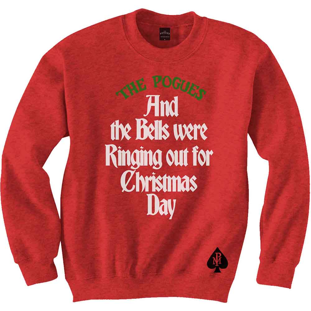 The Pogues Unisex Sweatshirt: Bells Were Ringing Out (Red)