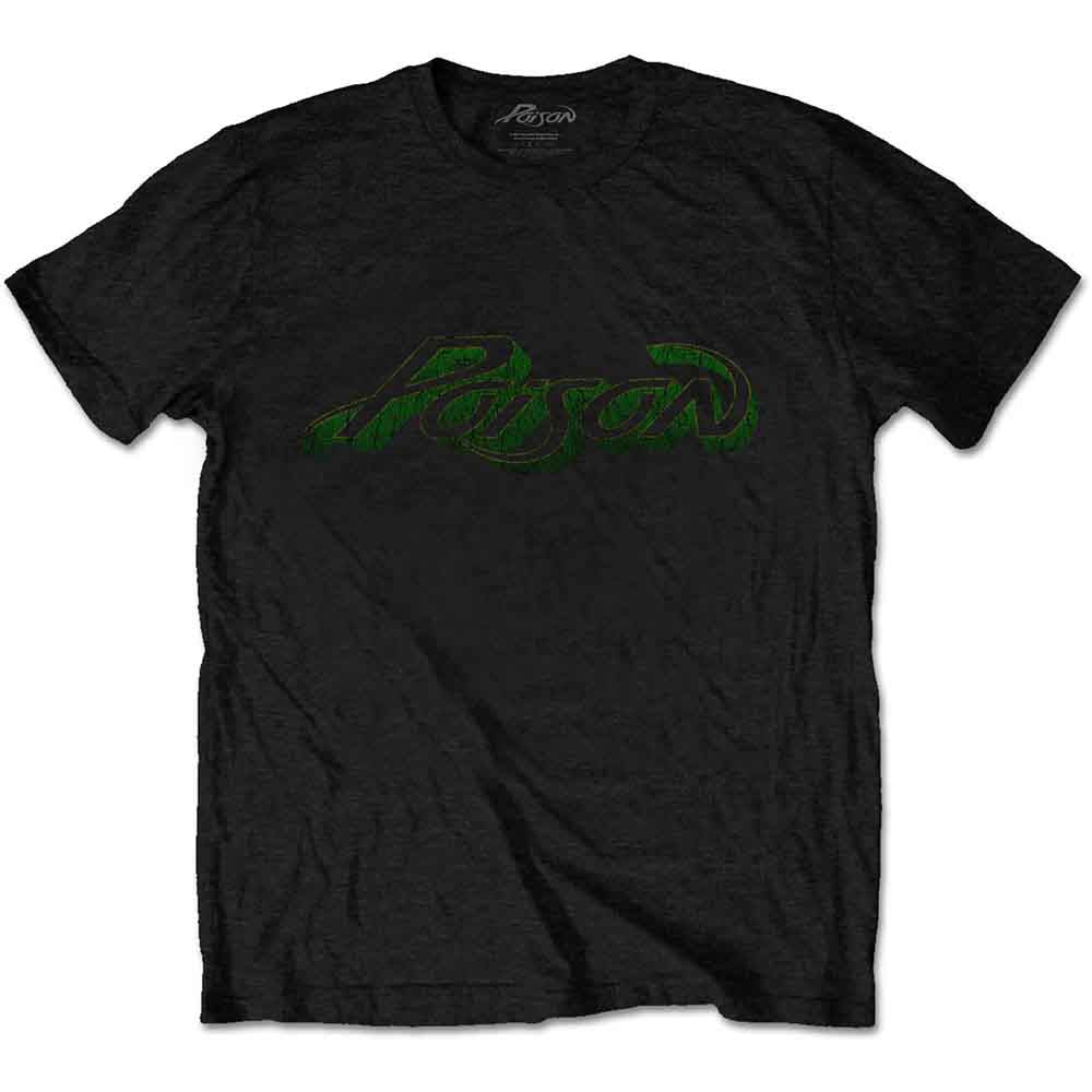 Poison Unisex T-Shirt: Vintage Logo (Black)