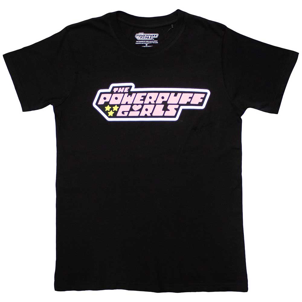 Power Puff Girls Unisex T-Shirt: Logo (Black)