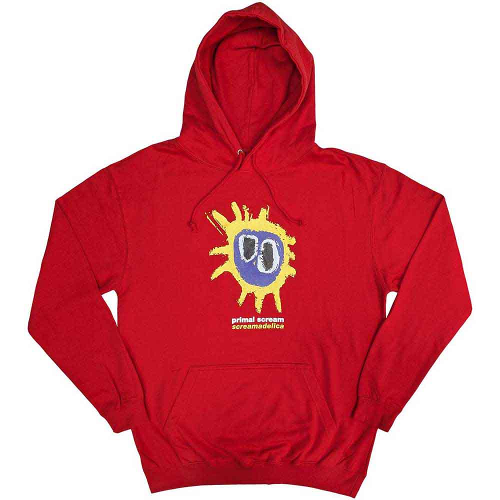 Primal Scream Unisex Pullover Hoodie: Screamadelica (Red)