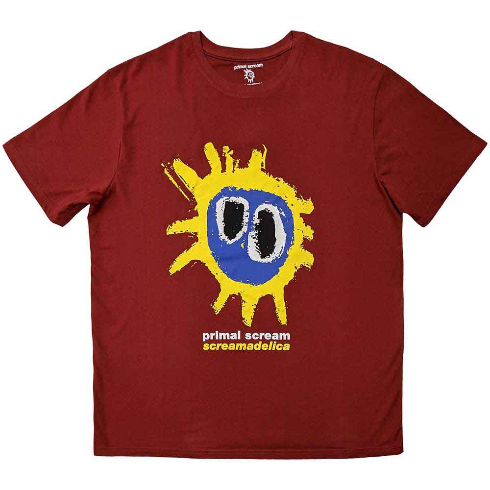 Primal Scream Unisex T-Shirt: Screamadelica (Red)