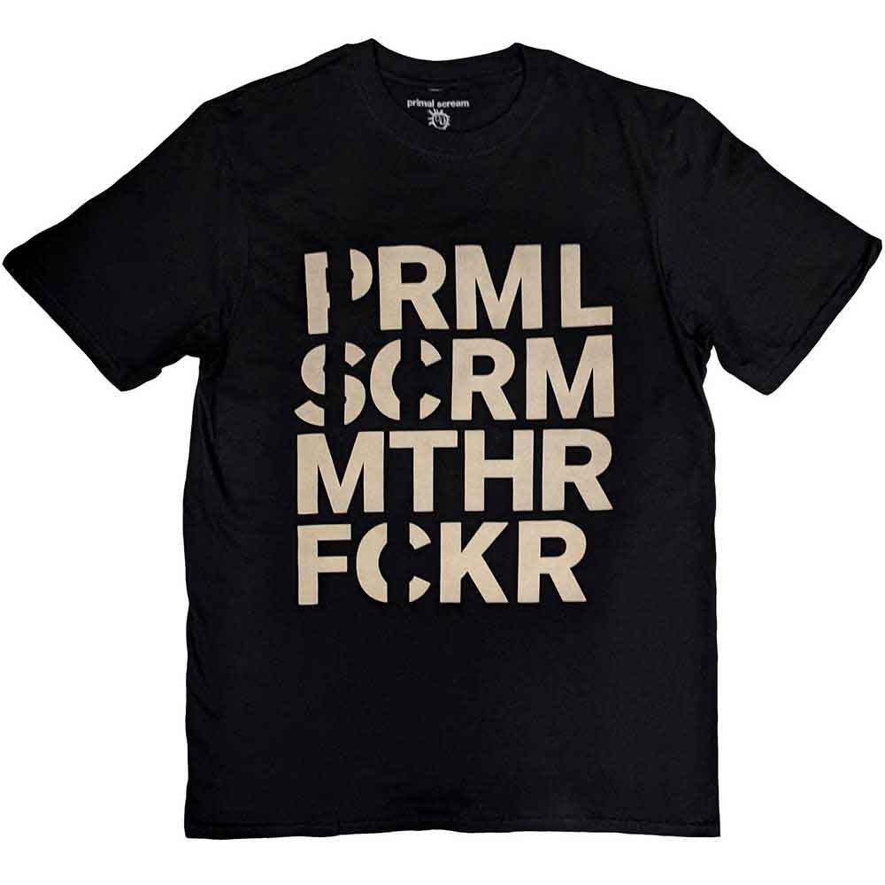 Primal Scream Unisex T-Shirt: Muthafucka (Black)