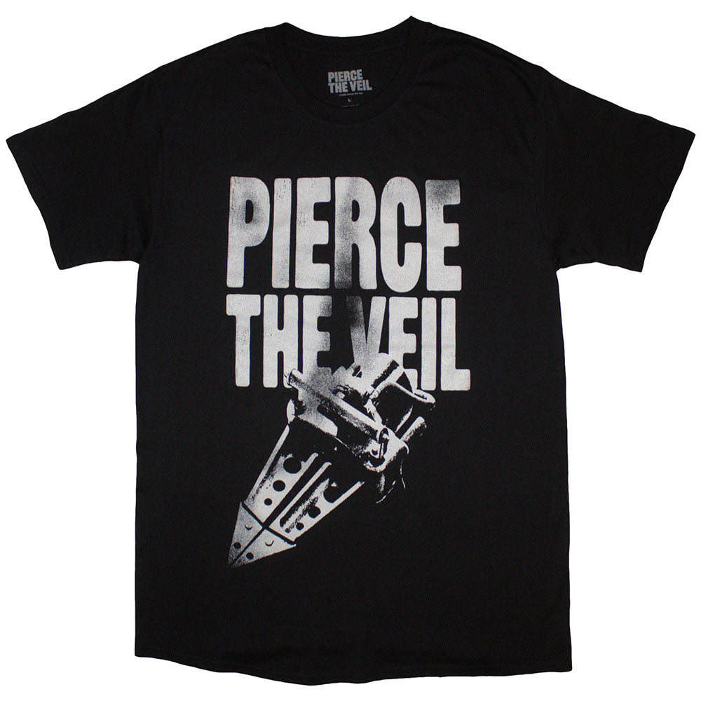 Pierce The Veil Unisex T-Shirt: Large Text (Black)