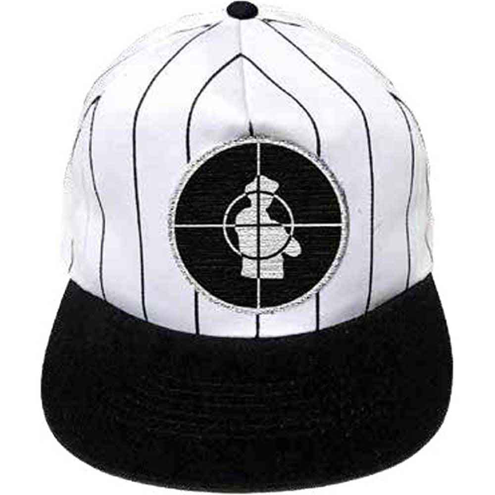 Public Enemy Unisex Baseball Cap: Solid Target (Black & White)