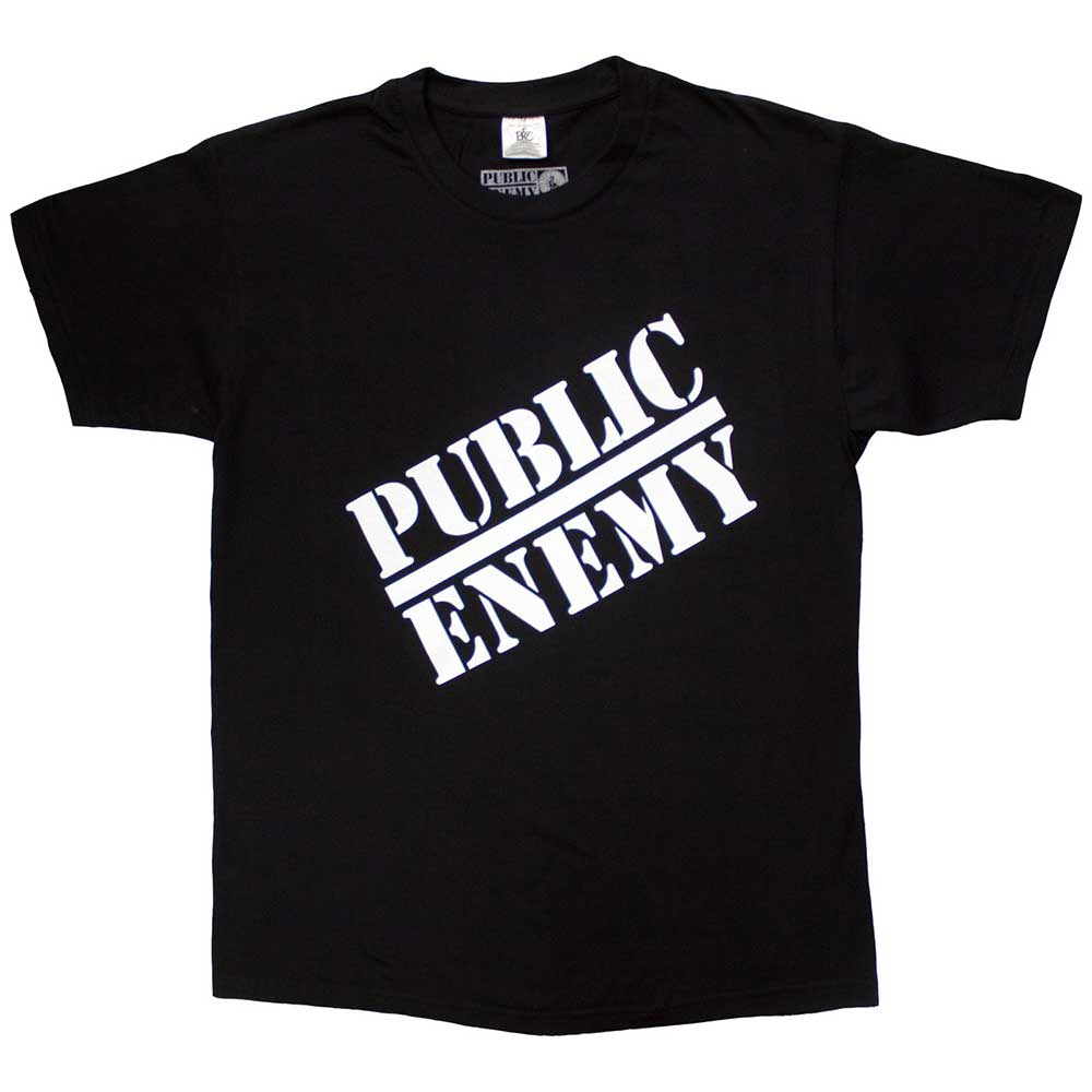 Public Enemy Unisex T-Shirt: Logo (Black)