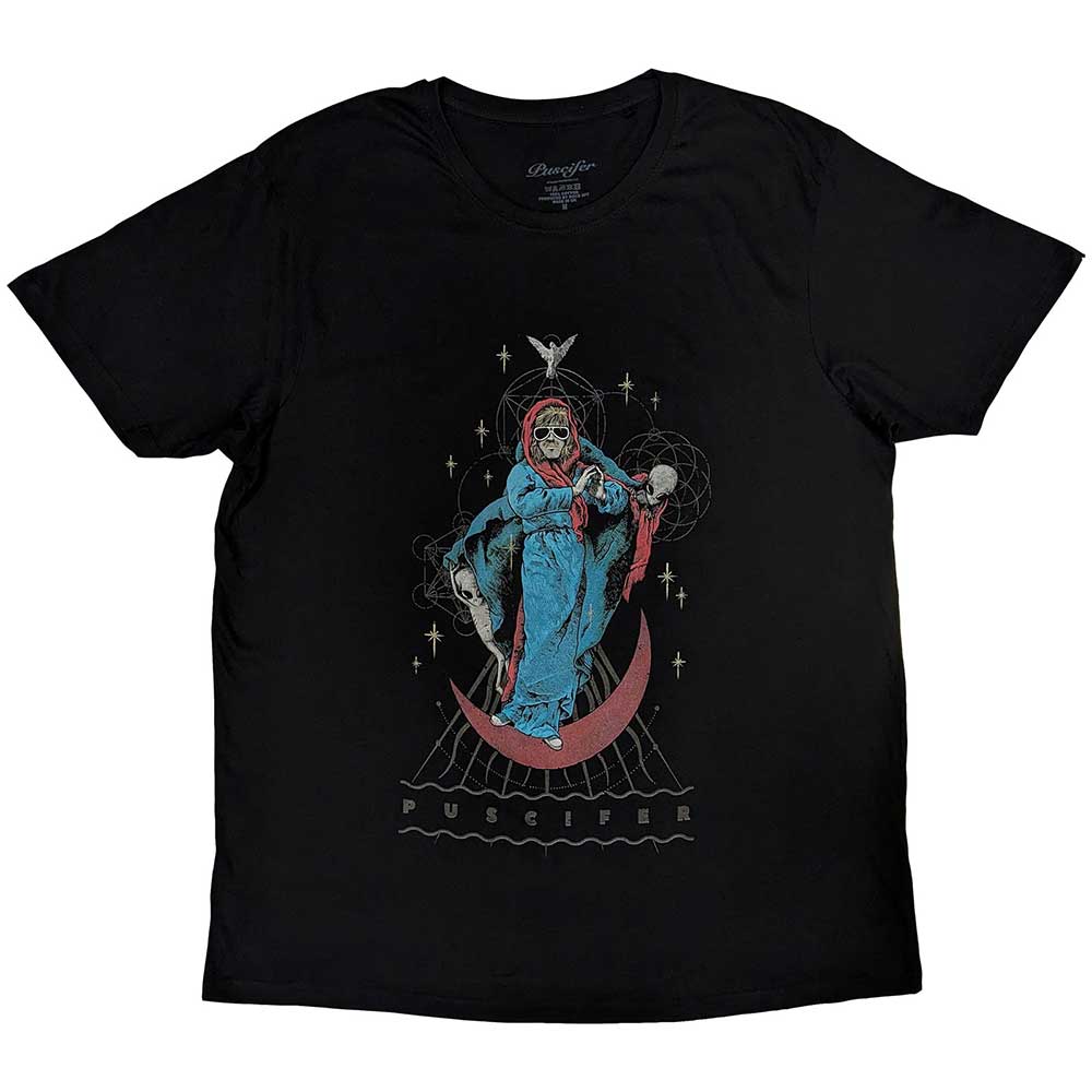 Puscifer Unisex T-Shirt: Crescent Billy (Black)