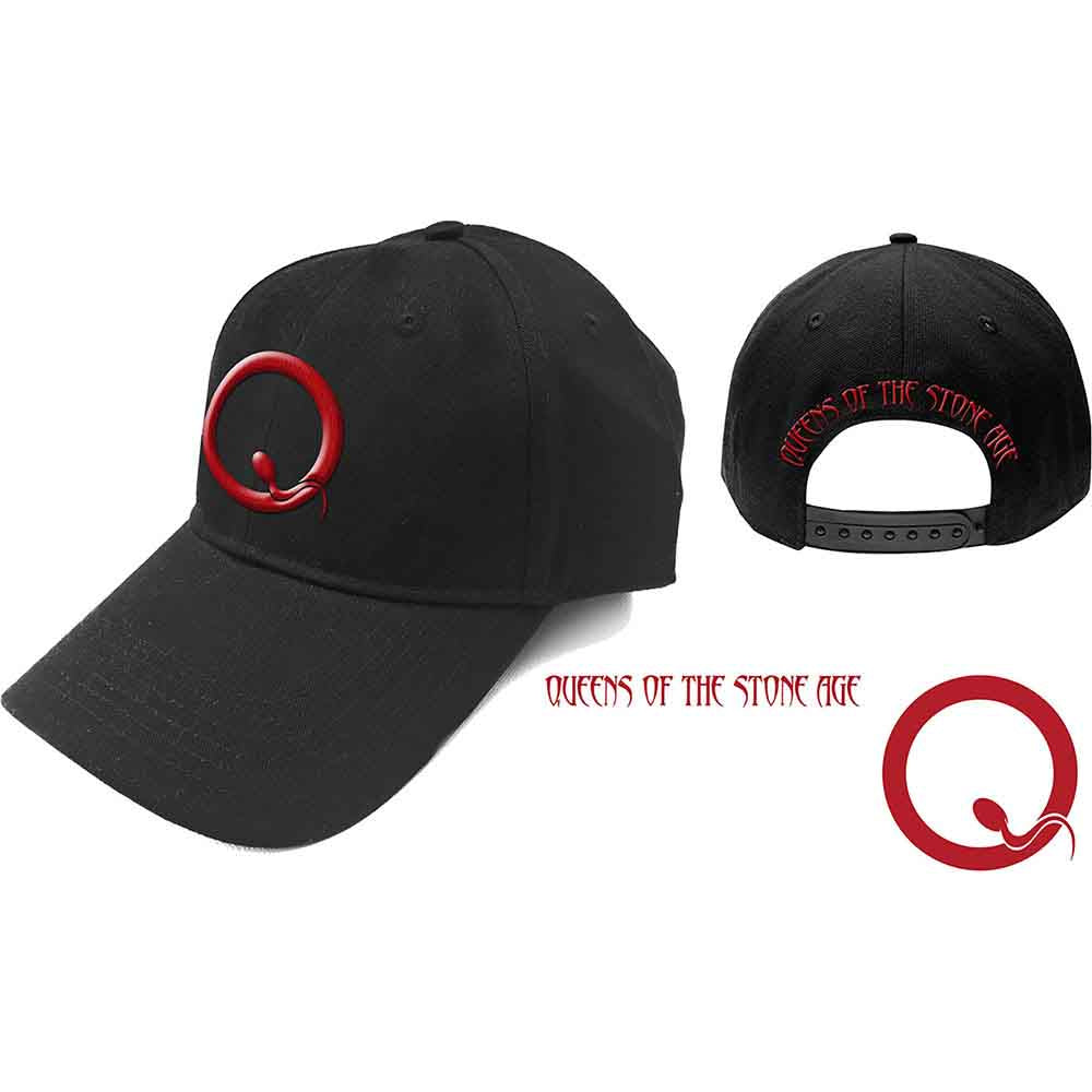Queens Of The Stone Age Unisex Baseball Cap: Q Logo (Black)
