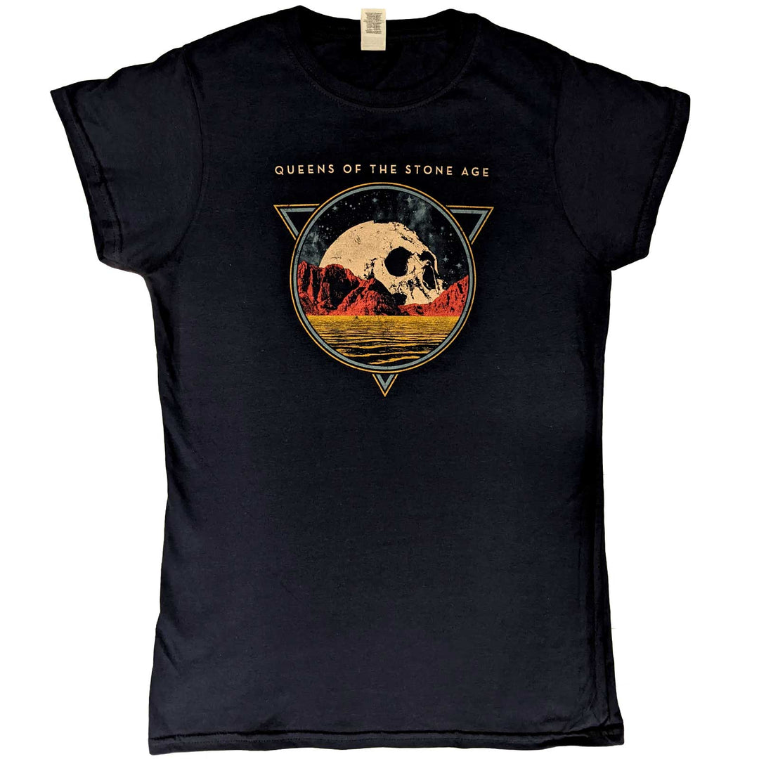 Skull Lady (Ex-Tour) Ladies T-Shirt | Queens Of The Stone Age