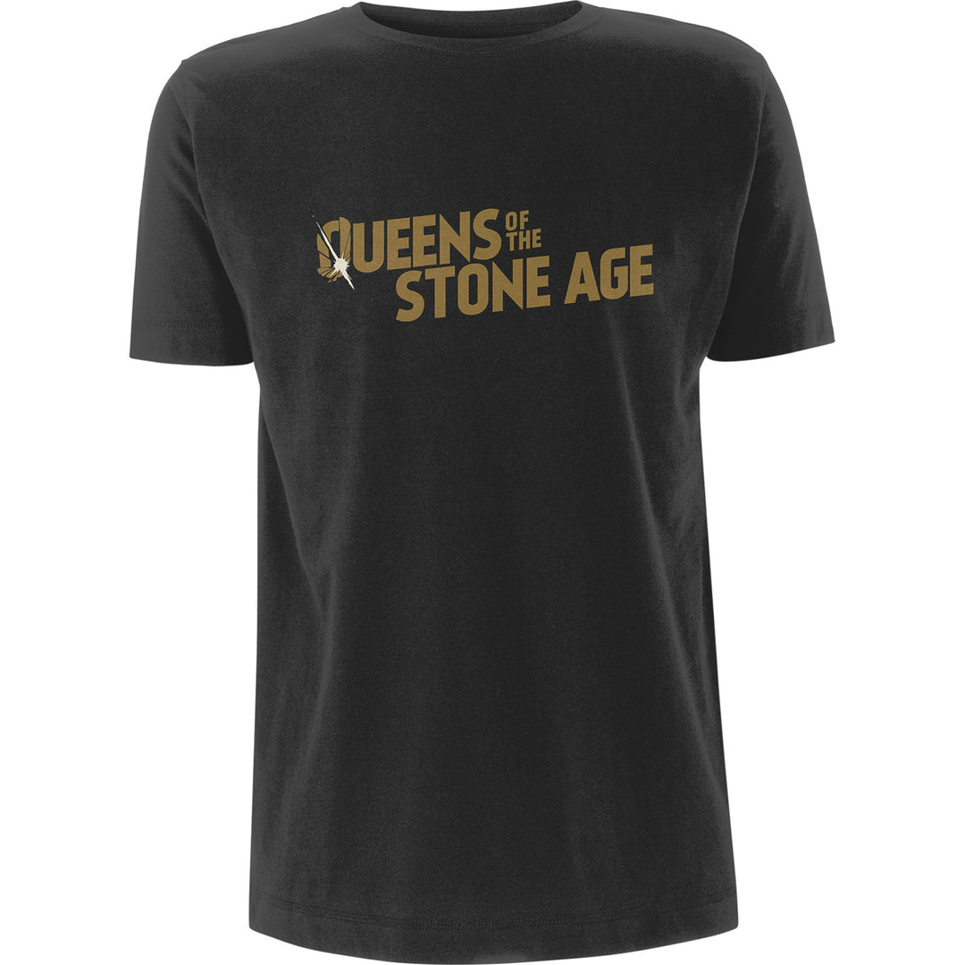 Metallic Text Logo Unisex T-Shirt | Queens Of The Stone Age