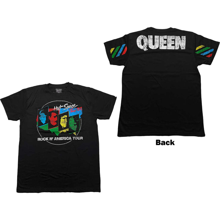 Hot Space Tour '82 (Back Print) Unisex T-Shirt | Queen