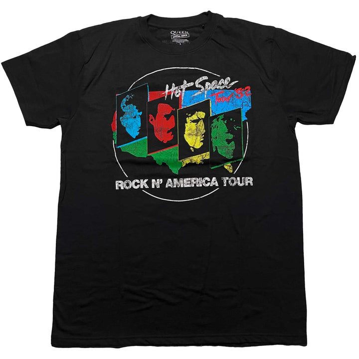 Hot Space Tour '82 (Back Print) Unisex T-Shirt | Queen