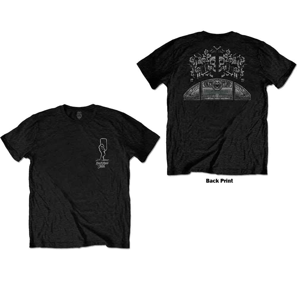 Rag'n'Bone Man Unisex T-Shirt: Graveyard (Black) (Back Print)