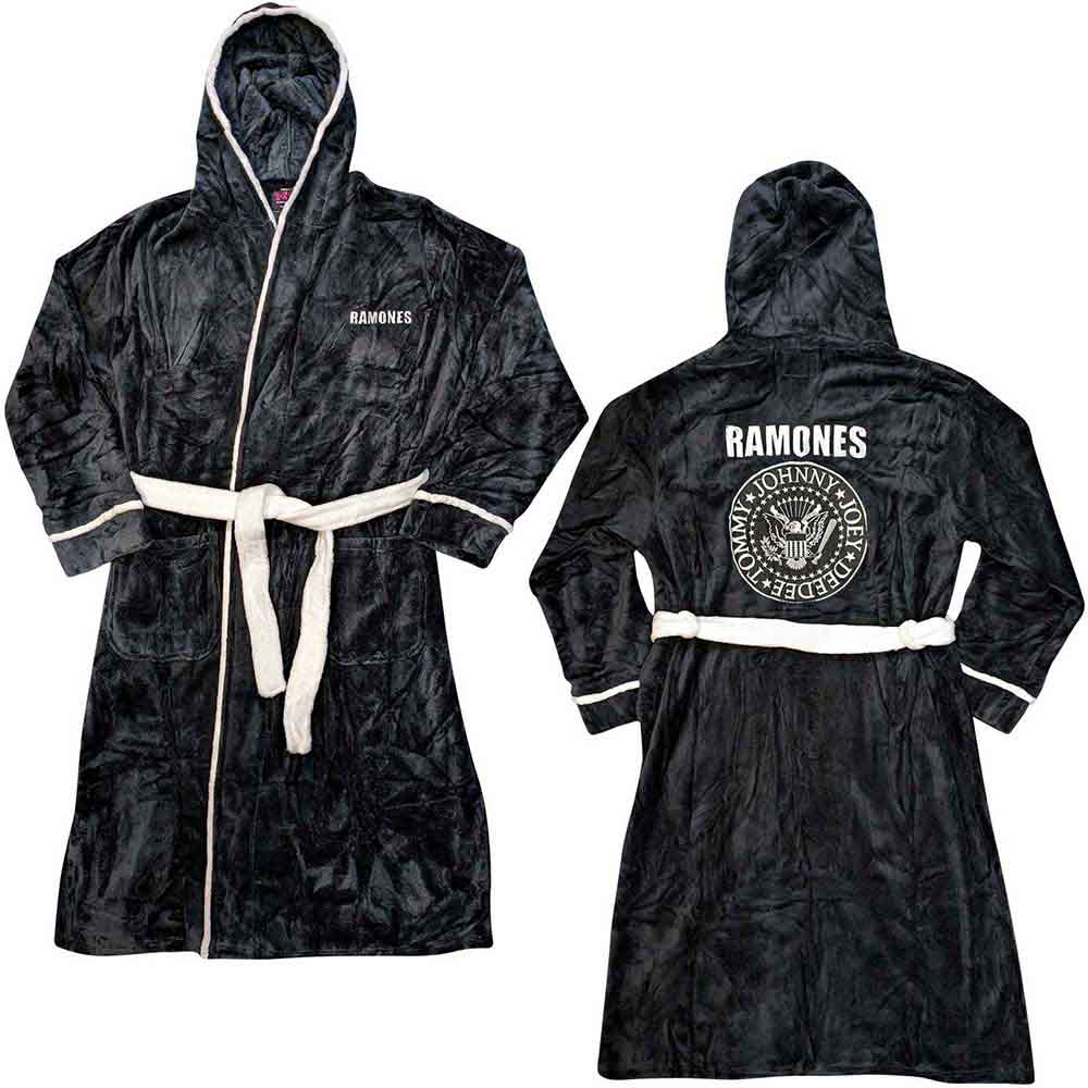 Ramones Unisex Bathrobe: Presidential Seal (Black) (Back Print)