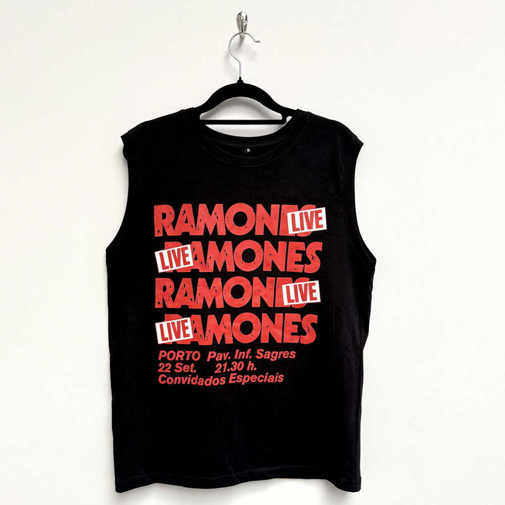 Ramones Unisex Tank T-Shirt: Concert (Black)