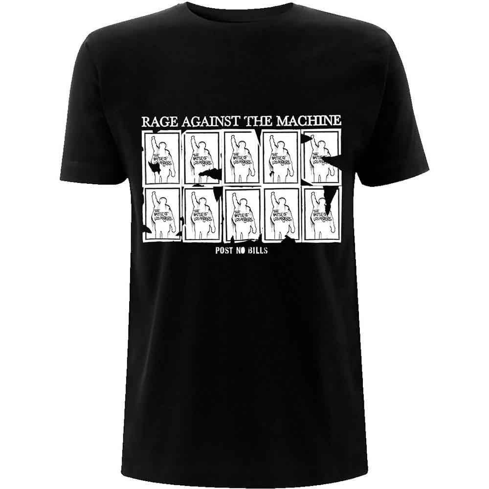 Rage Against The Machine Unisex T-Shirt: Post No Bills (Black)