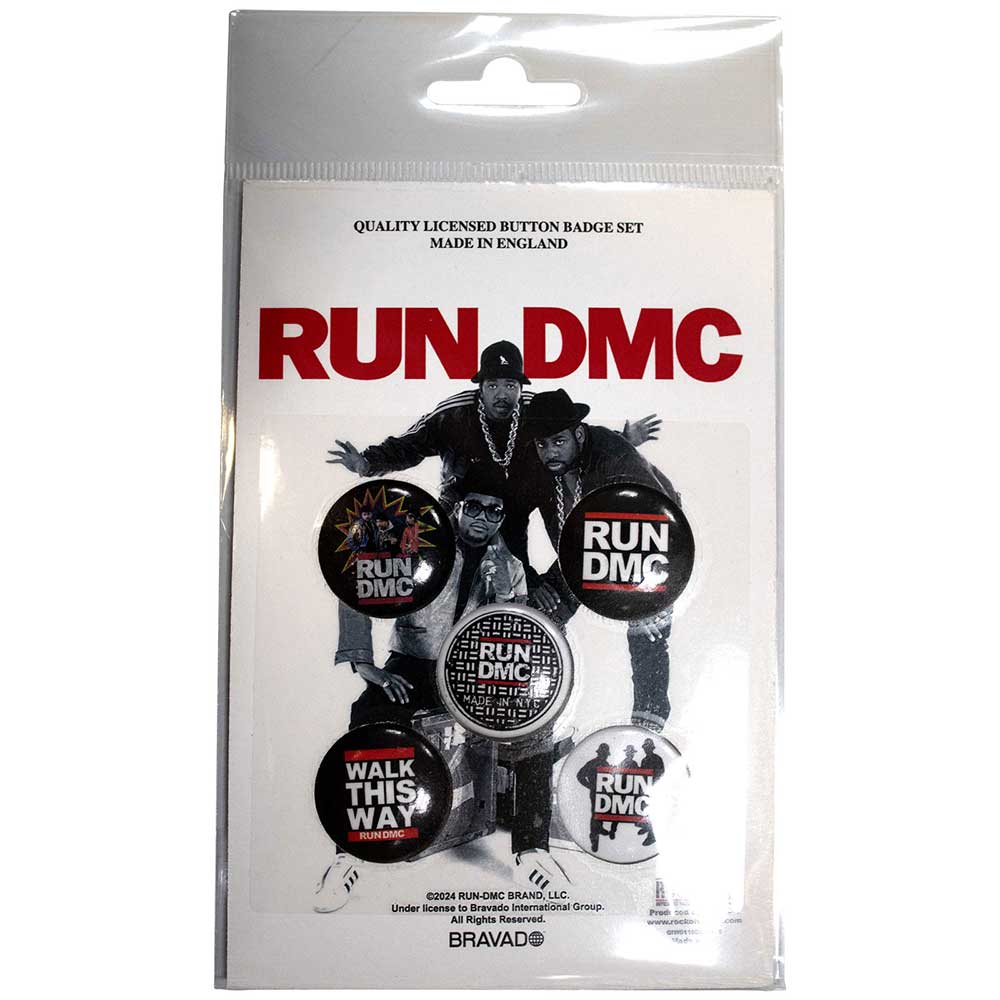 Run DMC Button Badge Pack: Walk This Way