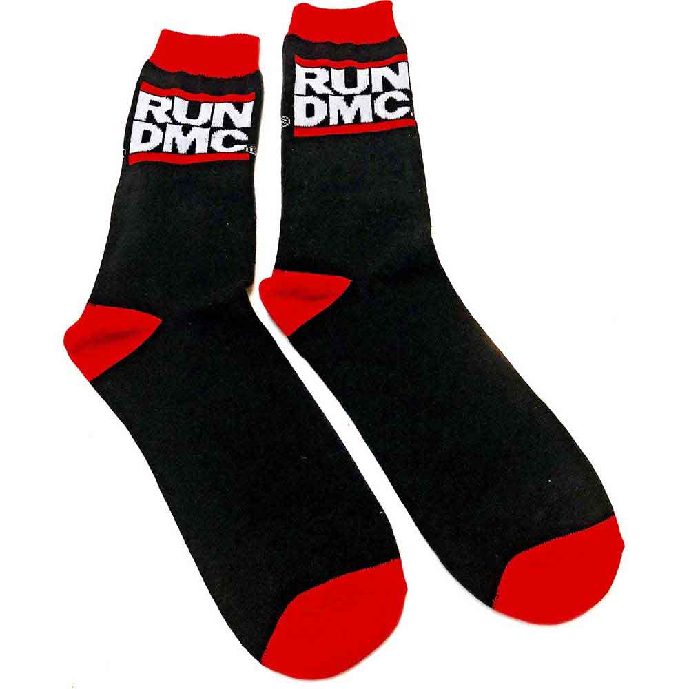 Run DMC Unisex Ankle Socks: Logo (Black) (UK Size 7 - 11)