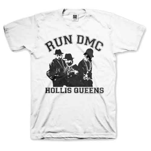 Run DMC Unisex T-Shirt: Hollis Queen Pose (White)