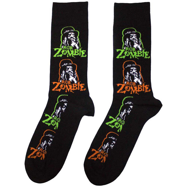 Multicolour Repeats Unisex Ankle Socks (UK Size 7 - 11) | Rob Zombie