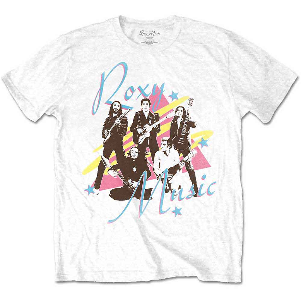 Roxy Music Unisex T-Shirt: Guitars (White)