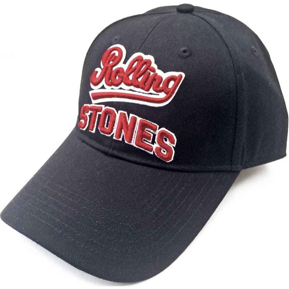 The Rolling Stones Unisex Baseball Cap: Team Logo (Black)