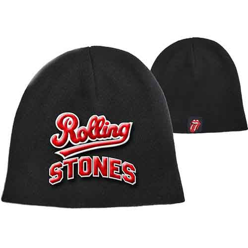 The Rolling Stones Unisex Beanie Hat: Team Logo (Black)