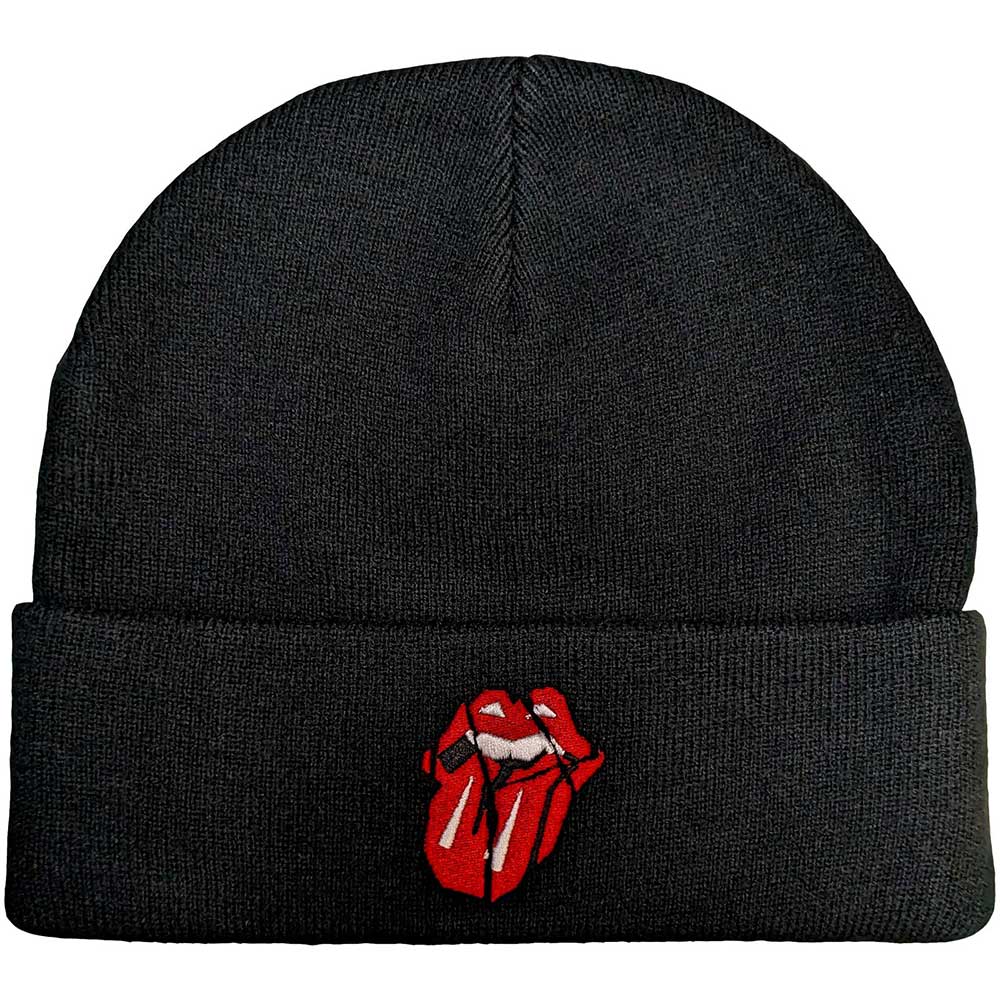 The Rolling Stones Unisex Beanie Hat: Hackney Diamonds Shards Logo (Black)