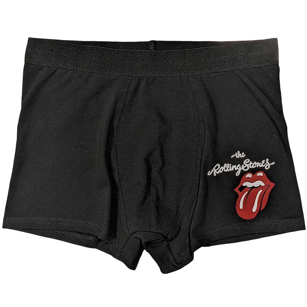 The Rolling Stones Unisex Boxers: Classic Tongue (Black)