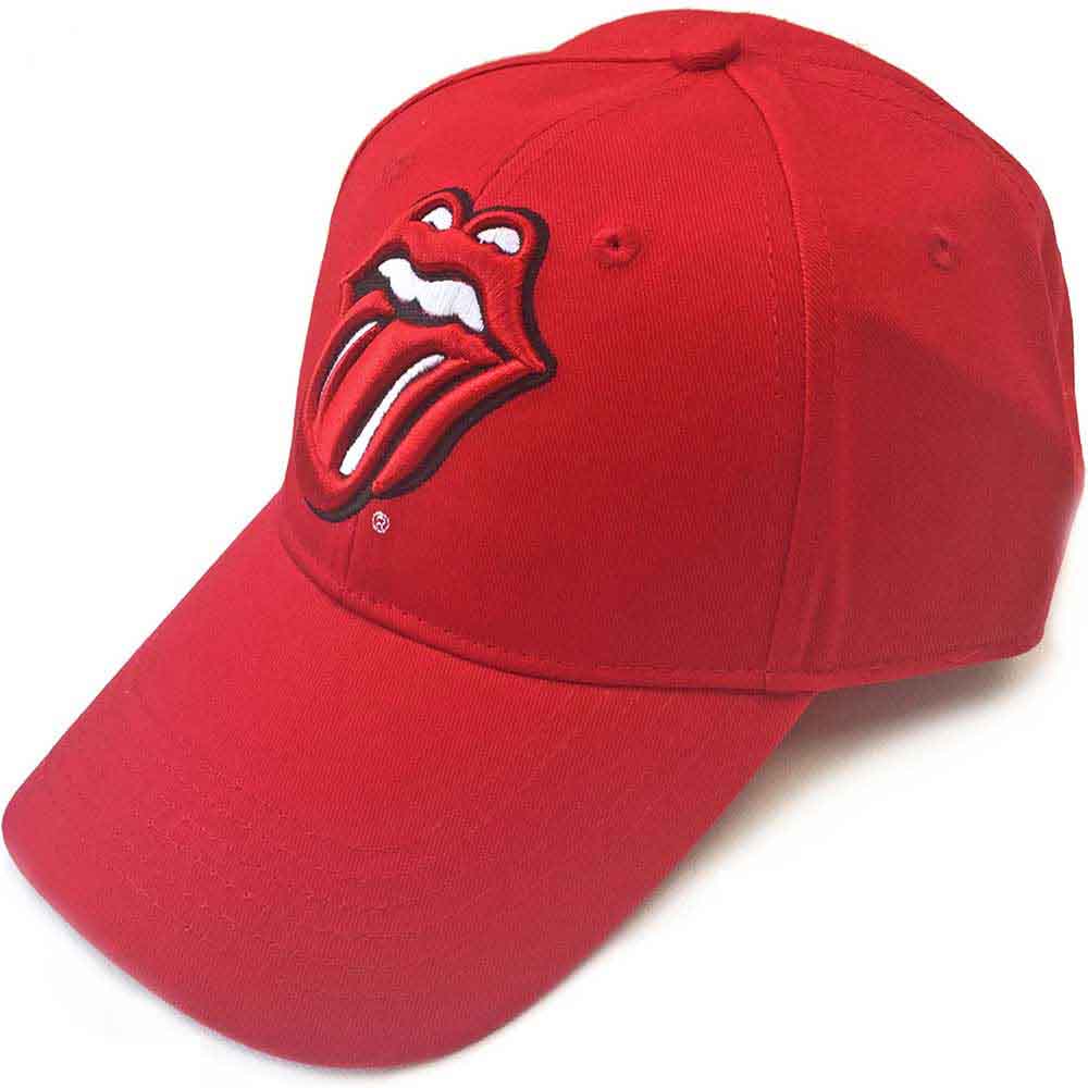 The Rolling Stones Unisex Baseball Cap: Classic Tongue (Red)