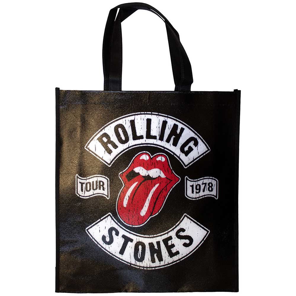 The Rolling Stones Eco Shopper: Tour 78 (Black) (Back Print)