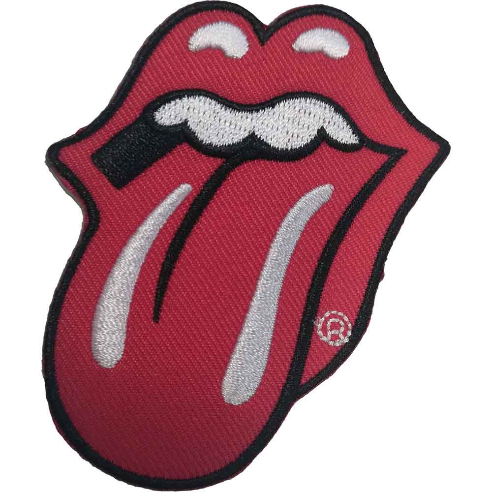 The Rolling Stones Standard Patch: Classic Tongue Red (Red)