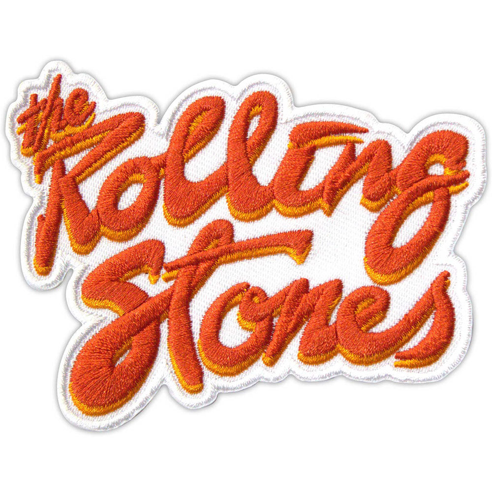 The Rolling Stones Standard Patch: Orange Logo