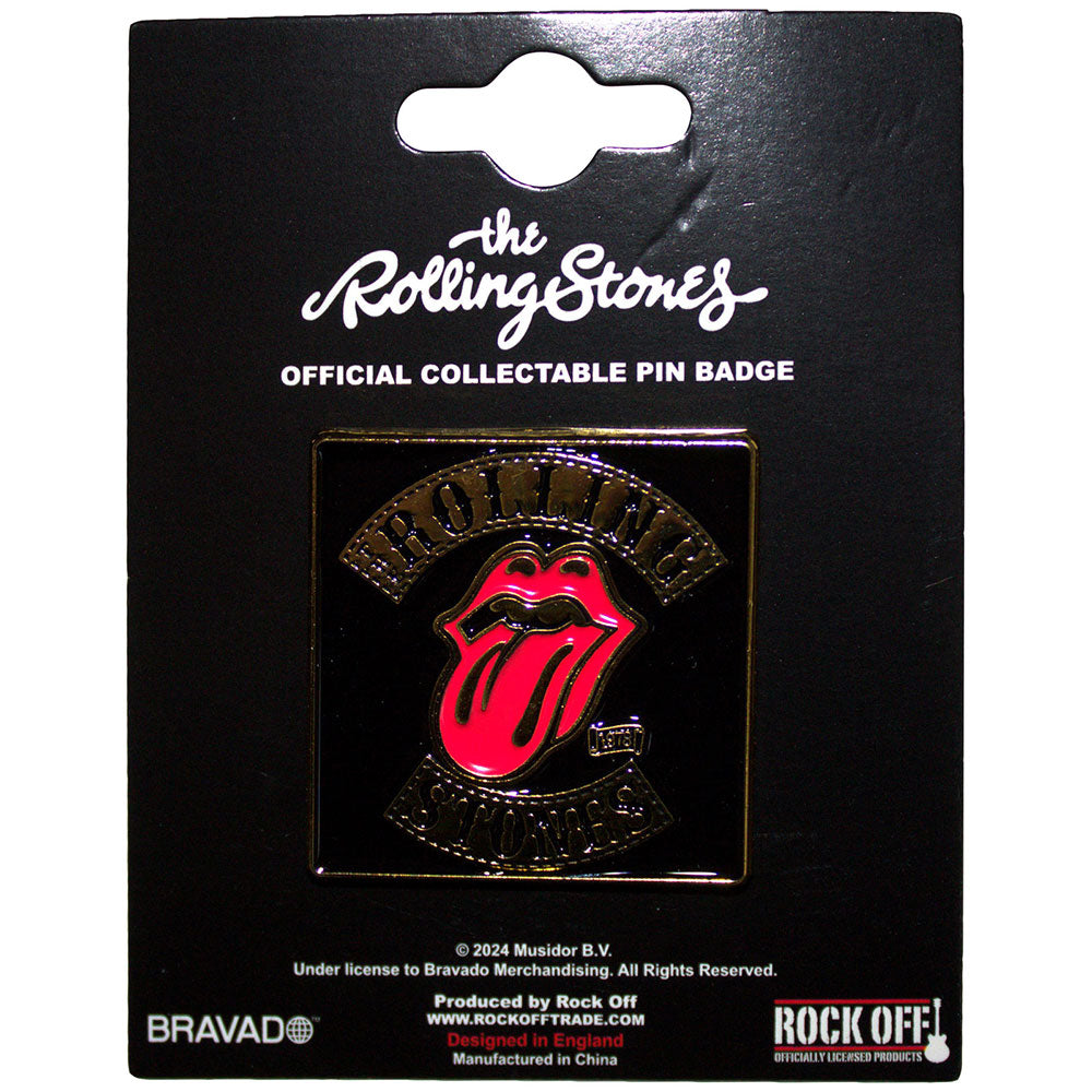 The Rolling Stones Pin Badge: Tour '78 Gold