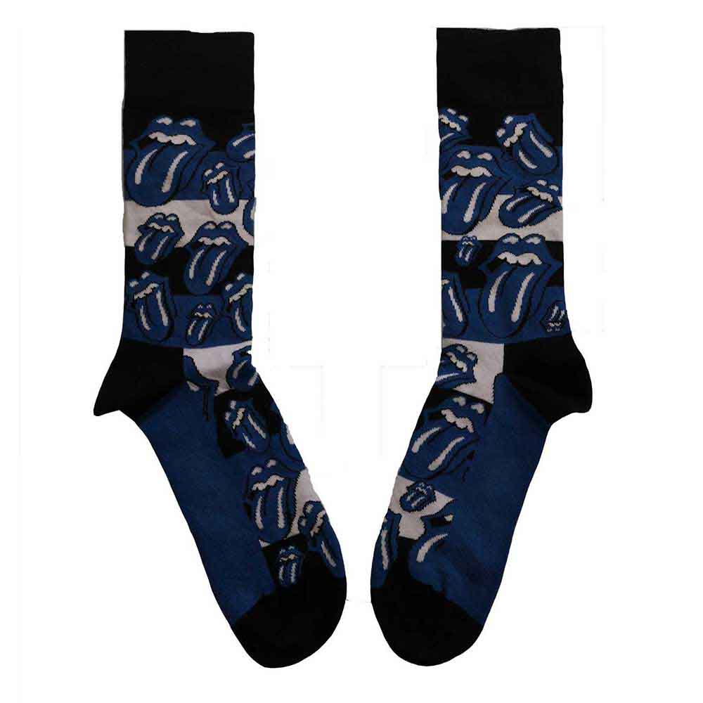 The Rolling Stones Unisex Ankle Socks: Blue Tongues (Blue) (UK Size 7 - 11)