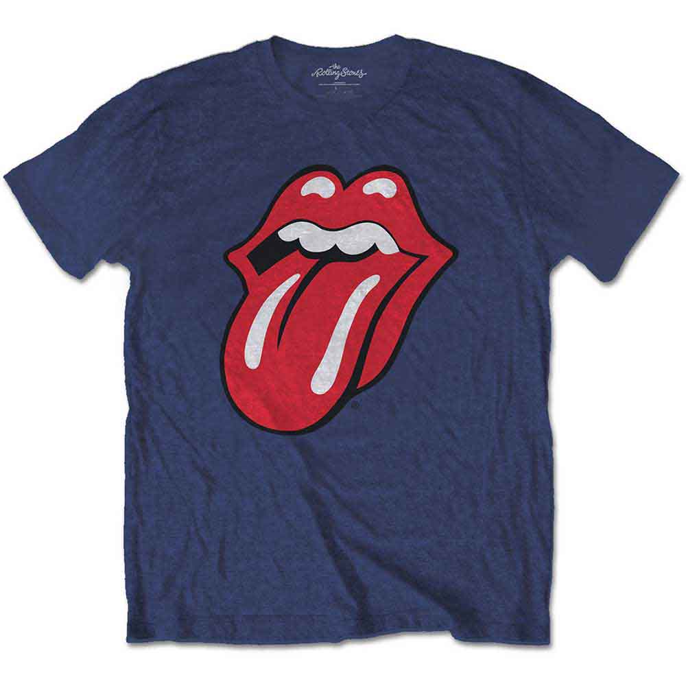 The Rolling Stones Kids T-Shirt: Classic Tongue (Navy Blue)