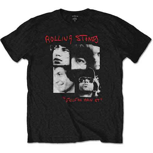 The Rolling Stones Unisex T-Shirt: Photo Exile (Black)