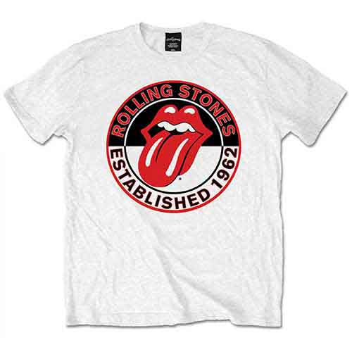 The Rolling Stones Unisex T-Shirt: Est. 1962 (White)