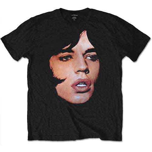 The Rolling Stones Unisex T-Shirt: Mick Portrait (Black)