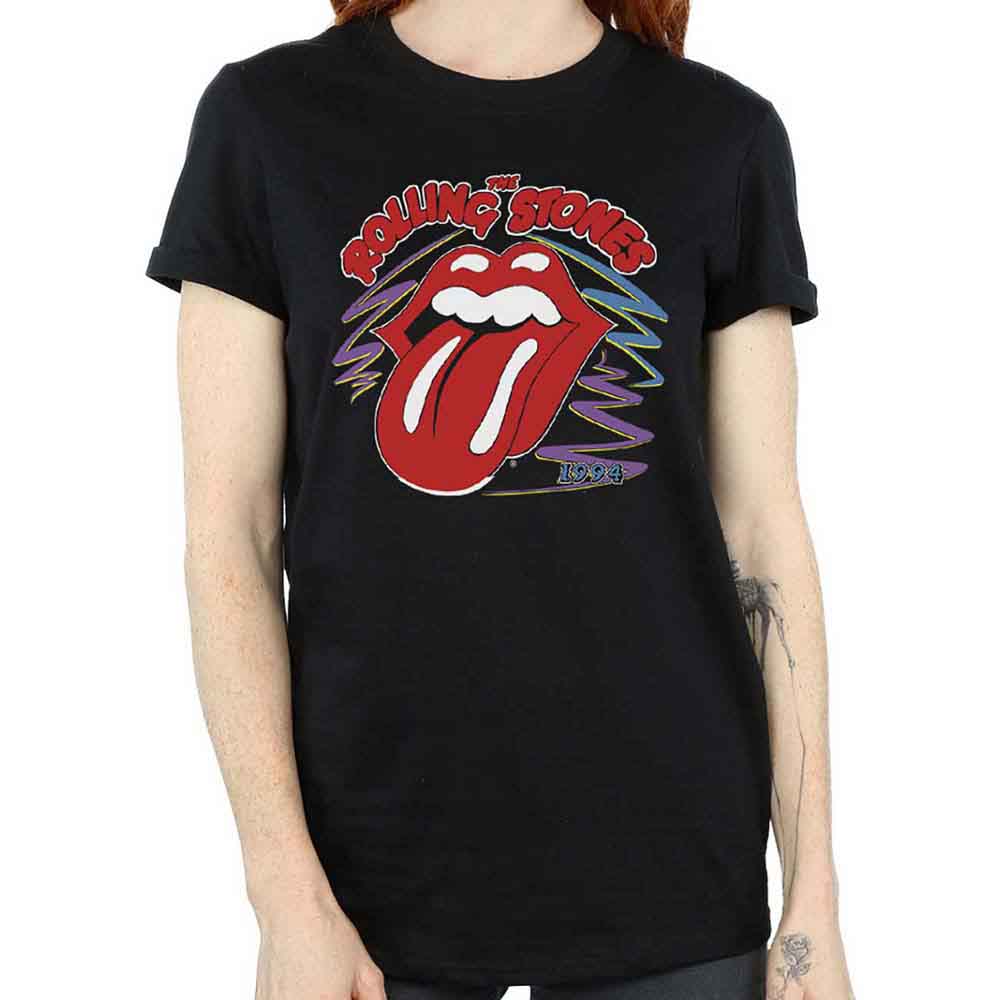 The Rolling Stones Ladies T-Shirt: 1994 Tongue (Black)