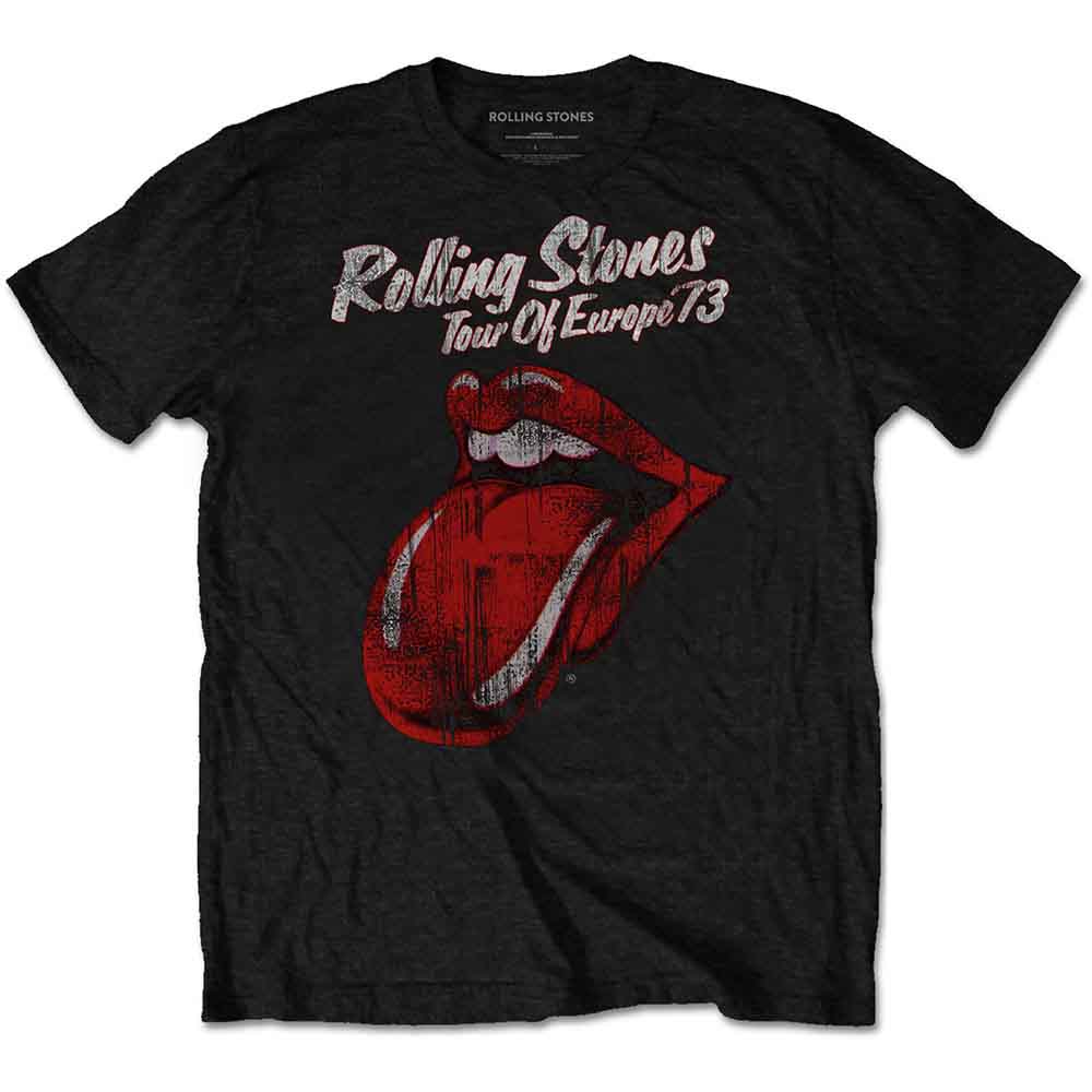 The Rolling Stones Unisex T-Shirt: 73 Tour (Black)