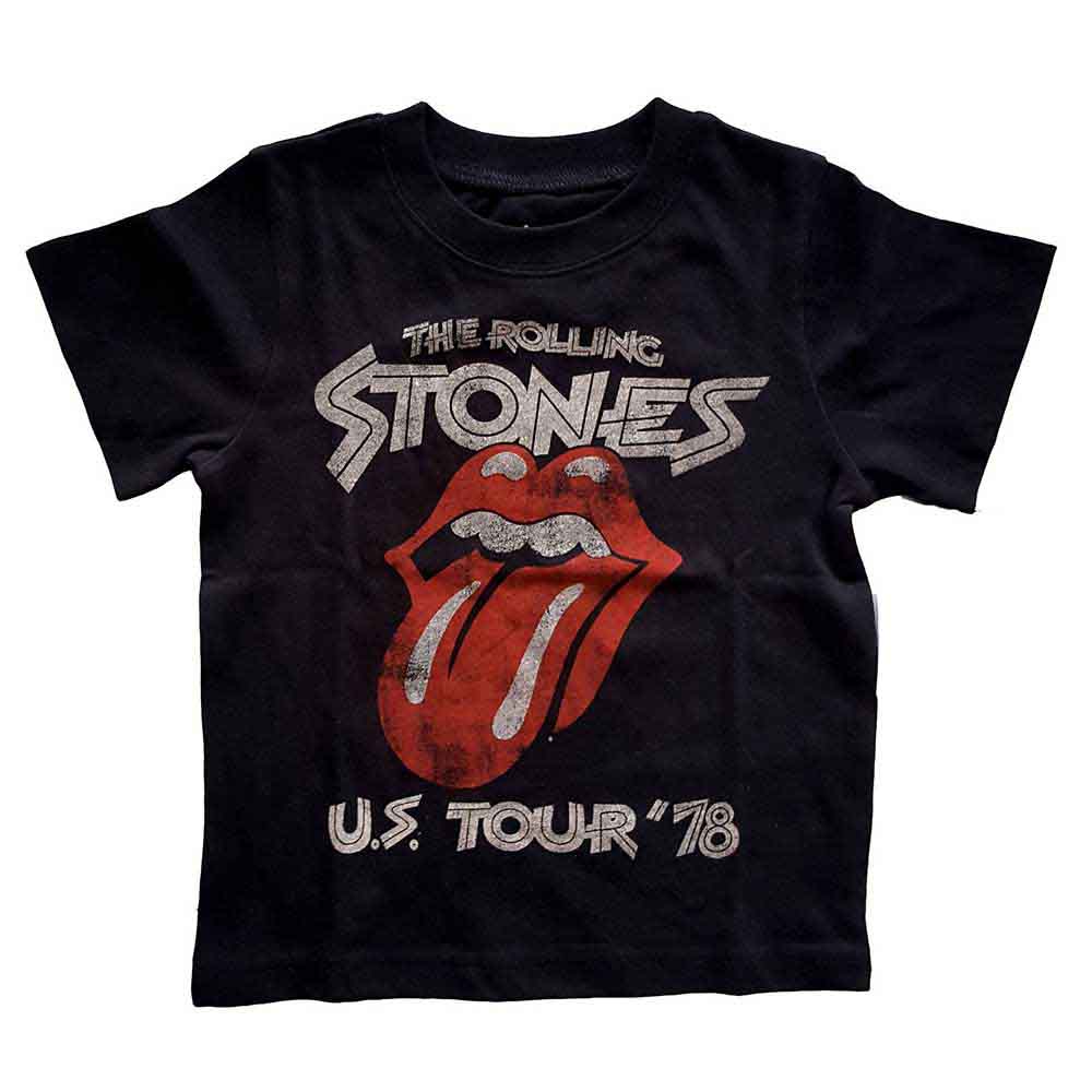 The Rolling Stones Kids Toddler T-Shirt: US Tour '78 (Black)