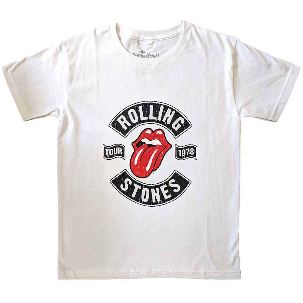 The Rolling Stones Kids T-Shirt: US Tour 1978 (White)