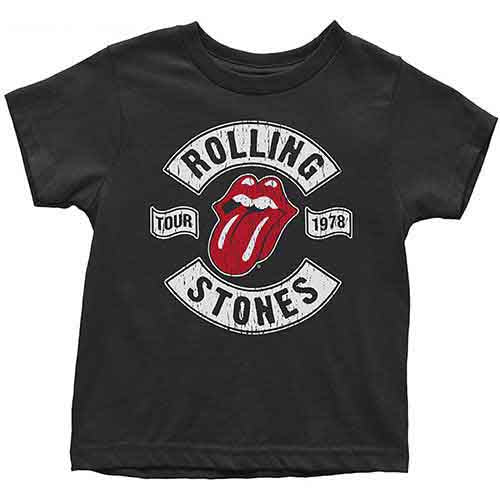 The Rolling Stones Kids Toddler T-Shirt: US Tour 1978 (Black)