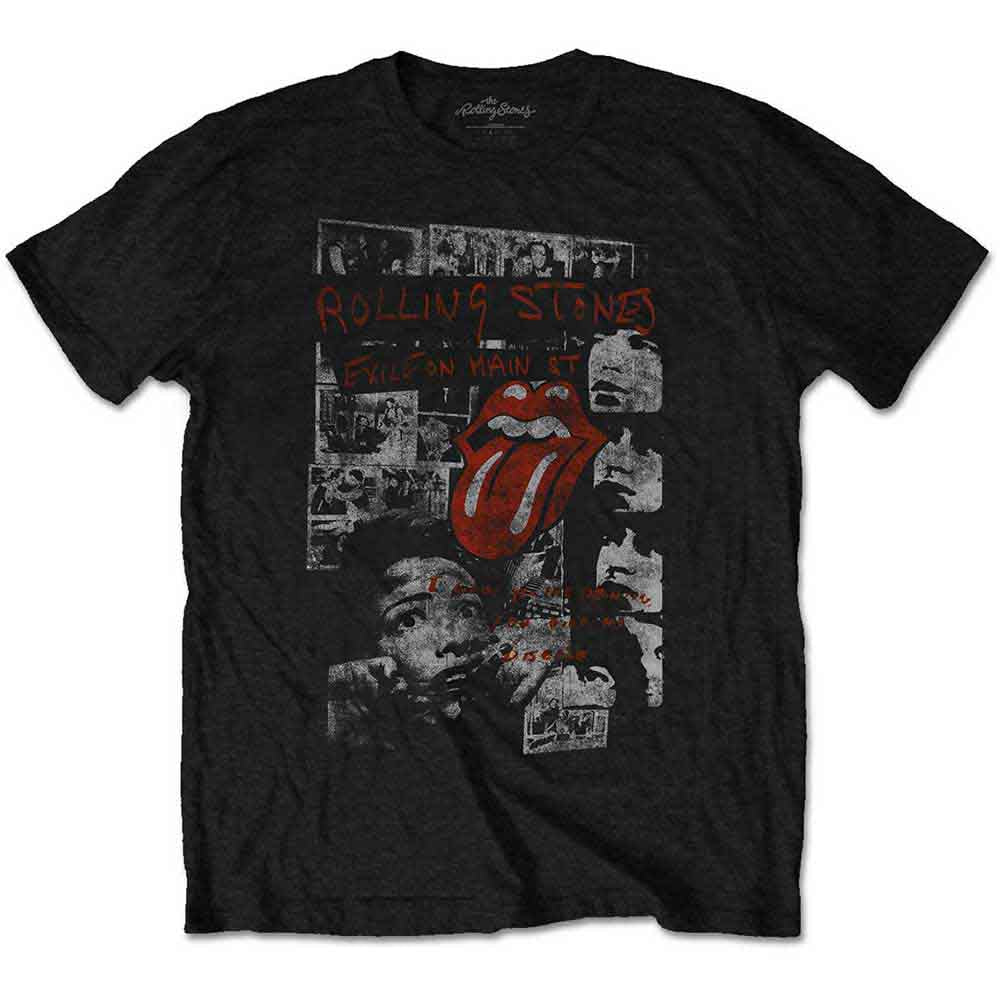 The Rolling Stones Unisex T-Shirt: Elite Faded (Black)