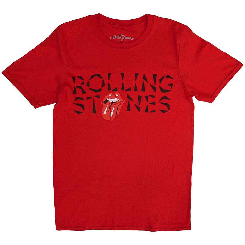 The Rolling Stones Unisex T-Shirt: Hackney Diamonds Shard Logo (Red)