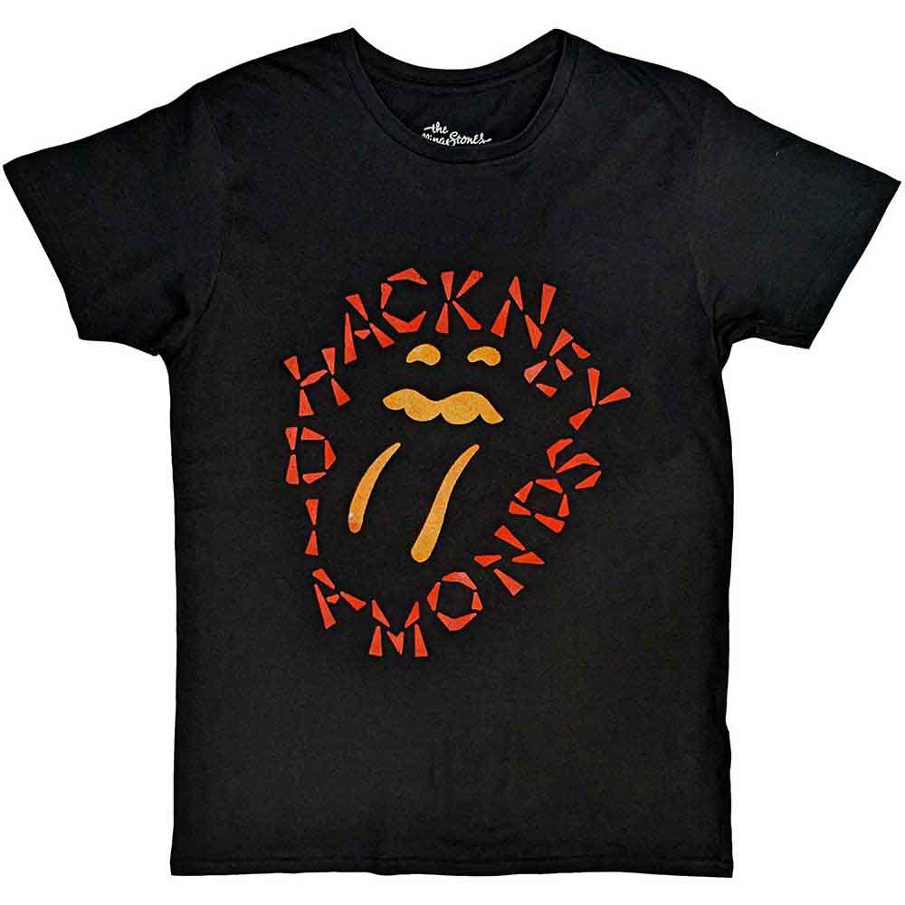 The Rolling Stones Unisex T-Shirt: Hackney Diamonds Negative Tongue (Black)