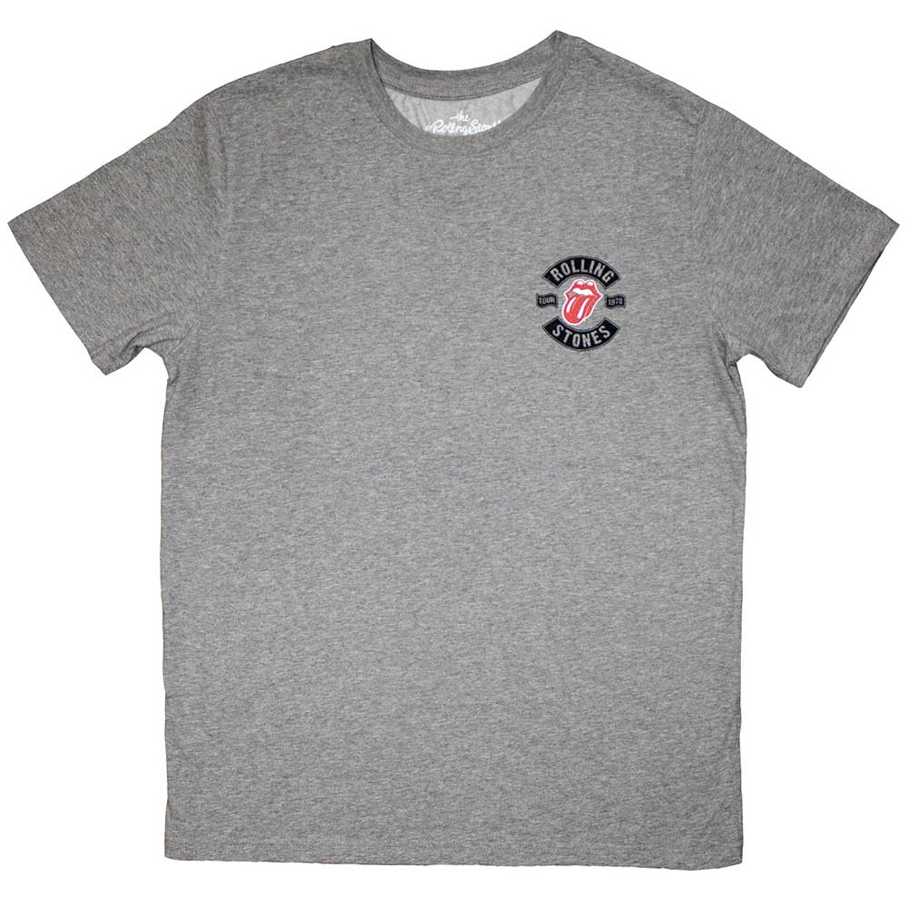 The Rolling Stones Unisex T-Shirt: Mini Tour '78 Logo (Grey)