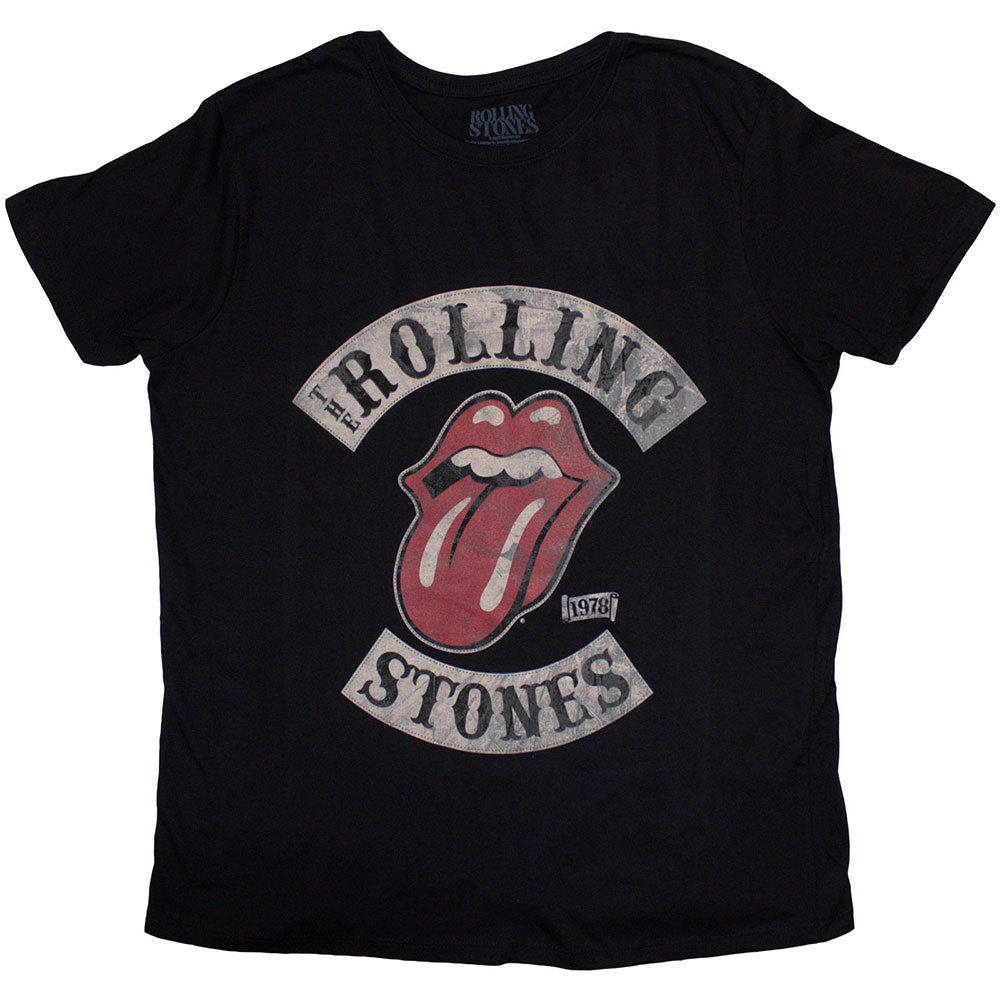 The Rolling Stones Ladies T-Shirt: Tour 1978 (Black)